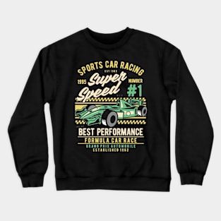 Sports Car Racing, Vintage Retro Classic Crewneck Sweatshirt